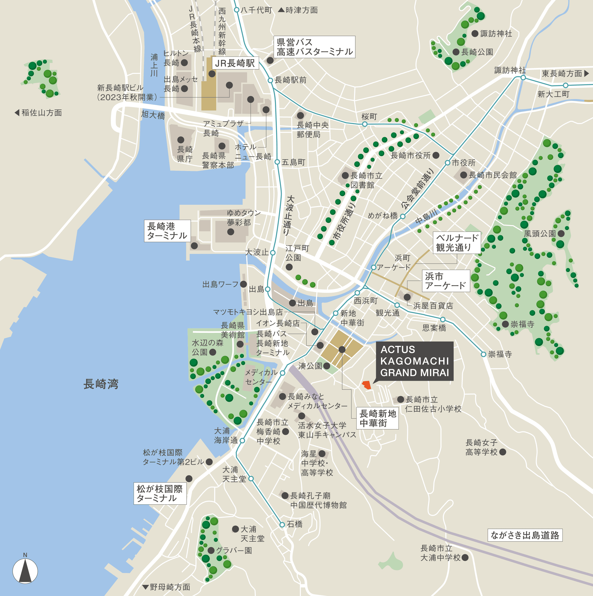 現地・ギャラリー案内図